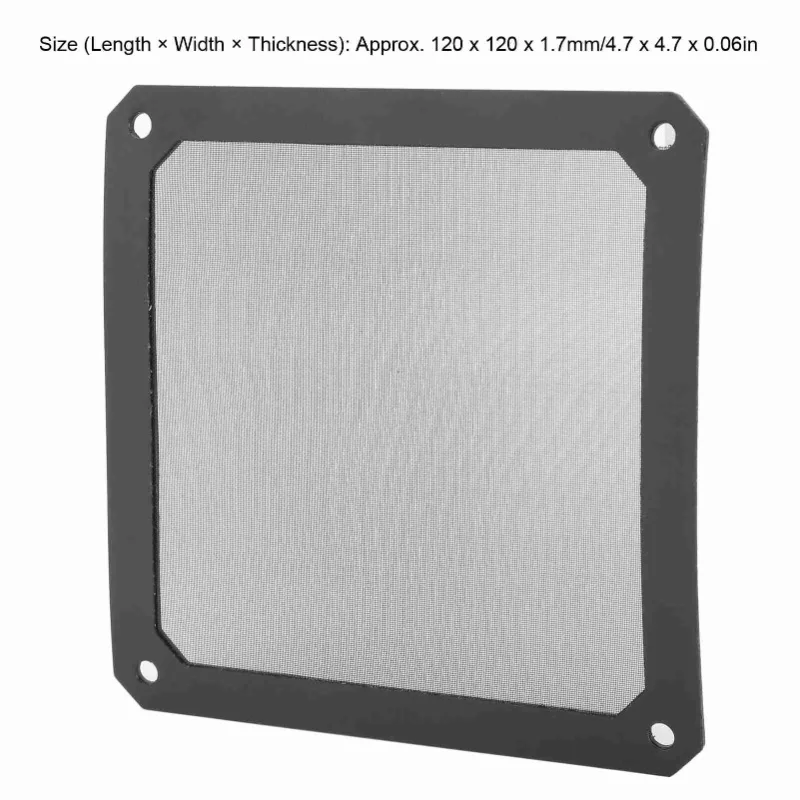 PC Cooler Fan Filter PVC Magnetic Computer Mesh Frame Dust Filter Dustproof Computer Case Cover