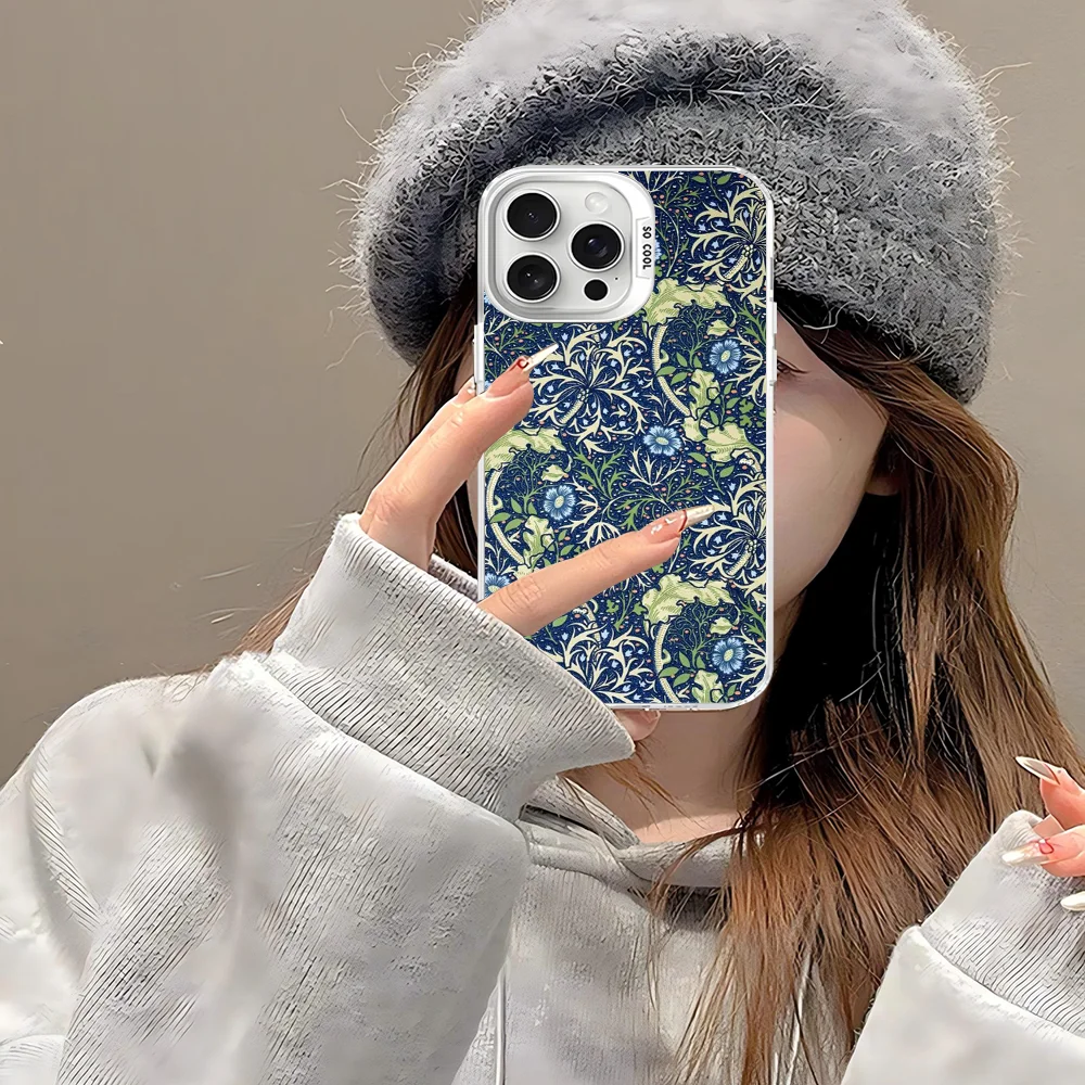 William Morris Thief Design Phone Case For IPhone 16 15 14 13 12 11 Pro Max X XR XSMAX 8 7 Plus Matte Shockproof Back Cover