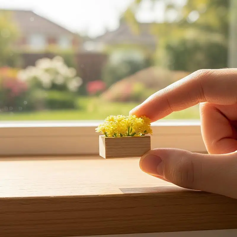 Miniature Artificial Gypsophila Potted Plant Ornament Micro Landscape Garden Decor Dollhouse Scene Flower Potted Model