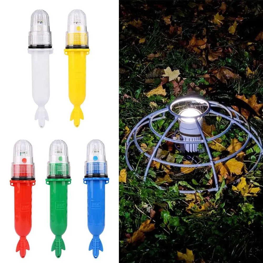 Floating LED Fishing Light Double Flash Lamp Waterproof Buoy Signal Light LED Light-controlled Fishery 3V Warning Floating Light