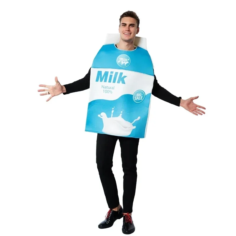 (#^.^#) 2026 New Snailify 2pcs set Adult And Halloween For Couple Men Milk Costume Women Cookies →_→LOOK ME
