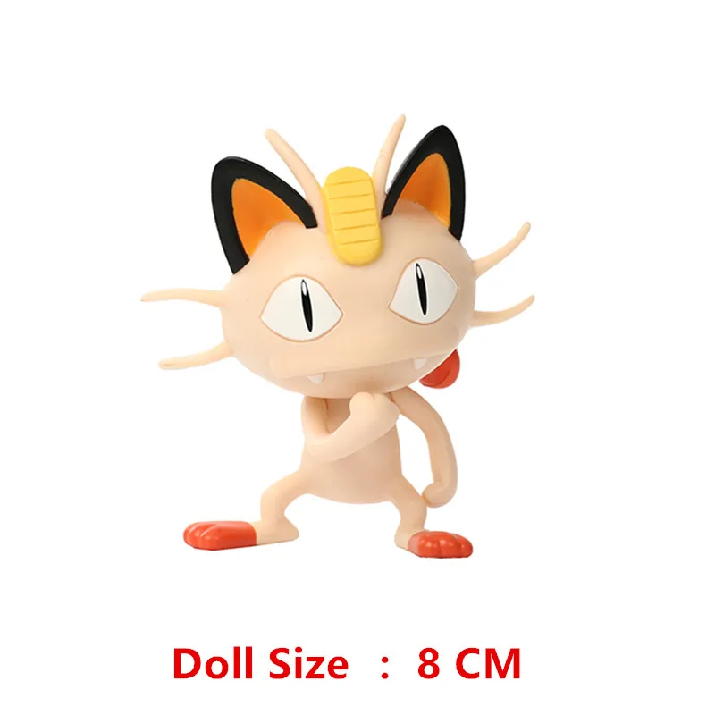 Pokemon Anime Figures Pikachu Mewtwo Flying Dragon Meowth Collection Figure Action Toys Model Kids Birthday Gifts Bulk Buy Lot