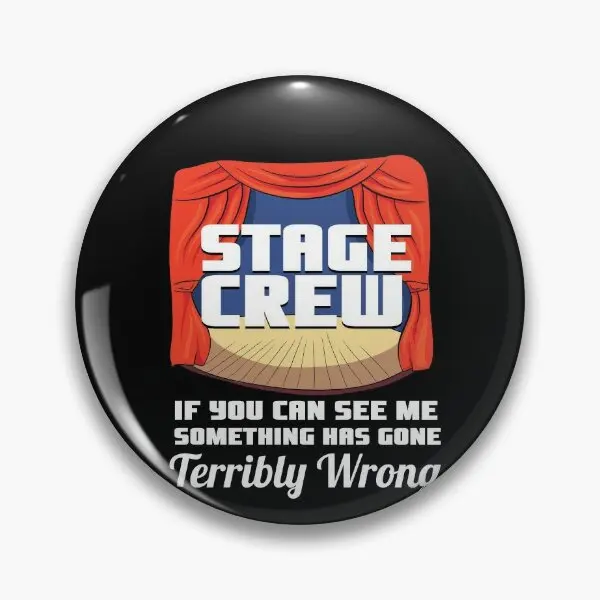 Stage Crew  Soft Button Pin Gift Lover Badge Collar Lapel Pin Funny Metal Decor Hat Brooch Women Creative Cartoon Clothes