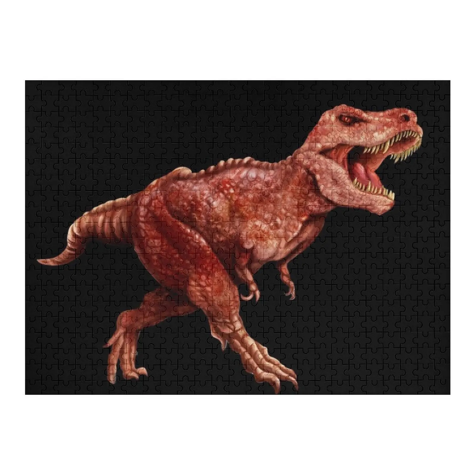 Poderoso tiranossauro rex t-rex ilustração quebra-cabeça presente personalizável novos brinquedos para crianças 2022 quebra-cabeça