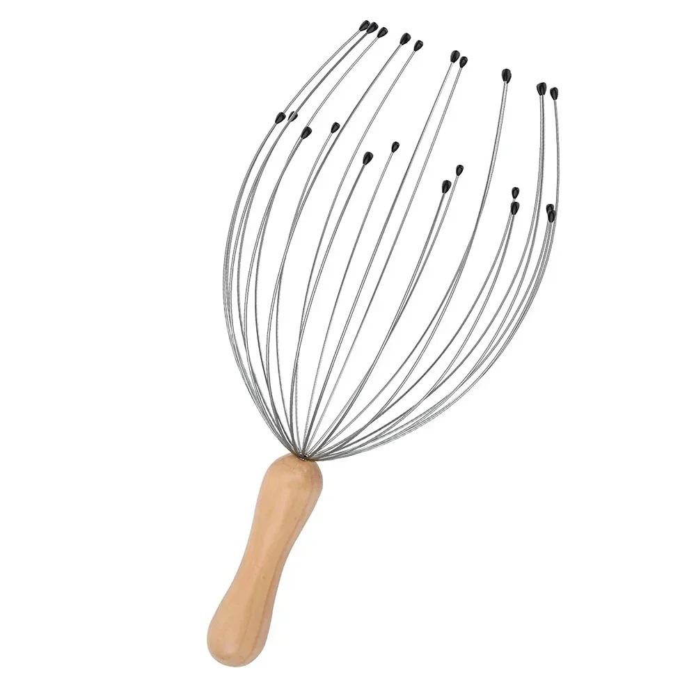 Дряпка головы, осьминог, кожа головы, 24-пальцевой массажер для головы, экстрактор без душа, божественные расслабляющие волосы, снятие стресса, извлечение