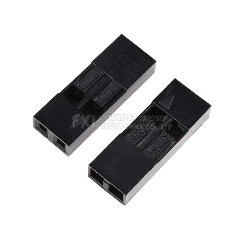 100PCS/Lot Single 2P 2.54mm 1x2P 1*2P Plastic Dupont Jumper Wire Cable Housing Female Pin