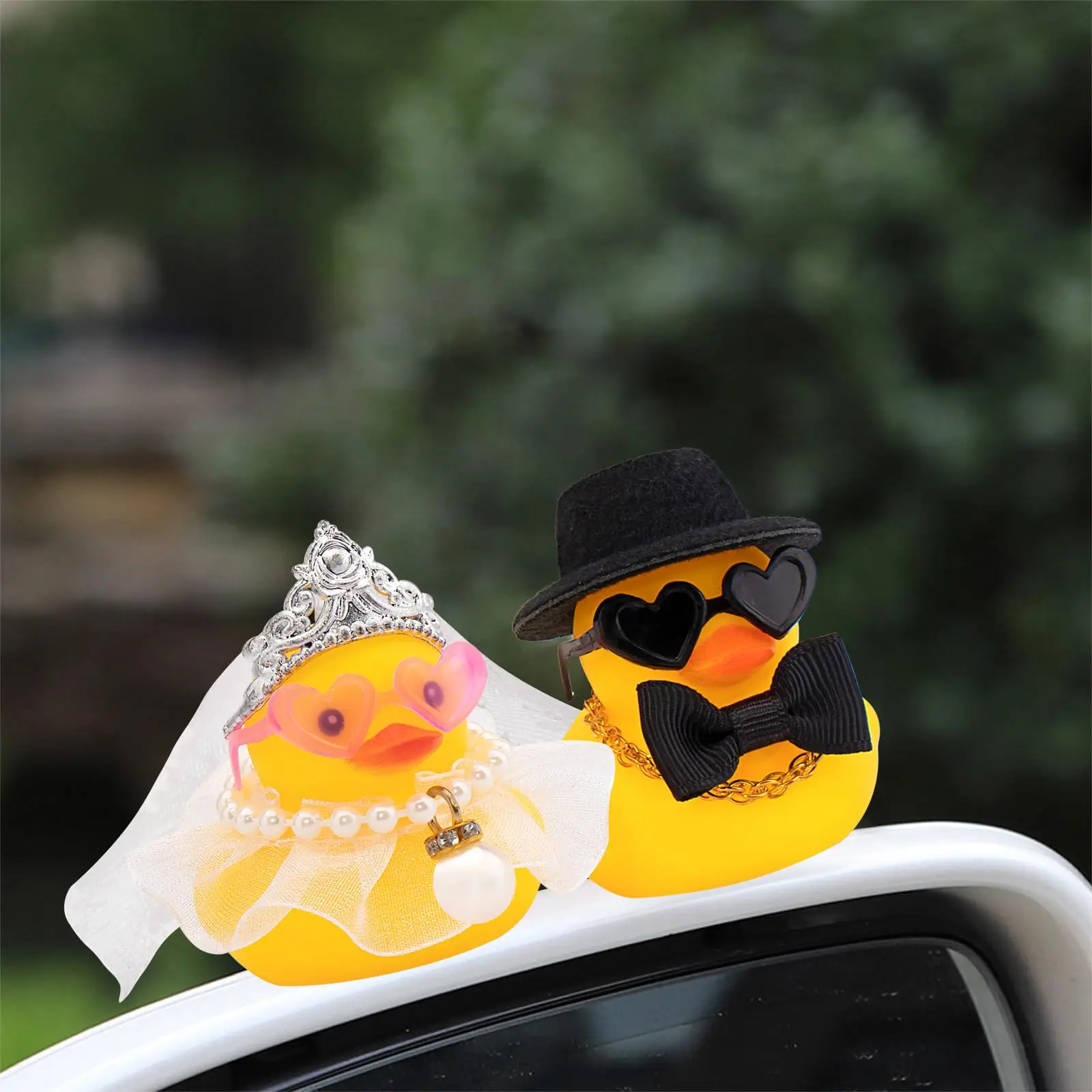 Set of 2 Bride and Groom Rubber Ducks for Wedding Favors, Party Favors, Ceremony Gift Set, Marriage Souvenir, Marry Blessings