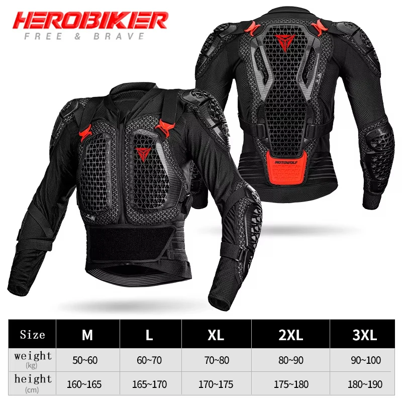

Motorcycle Armor Motorcycle Jacket Armor Men's Full Body Armor Protection Jackets Motocross Enduro Moto Protective Equipment