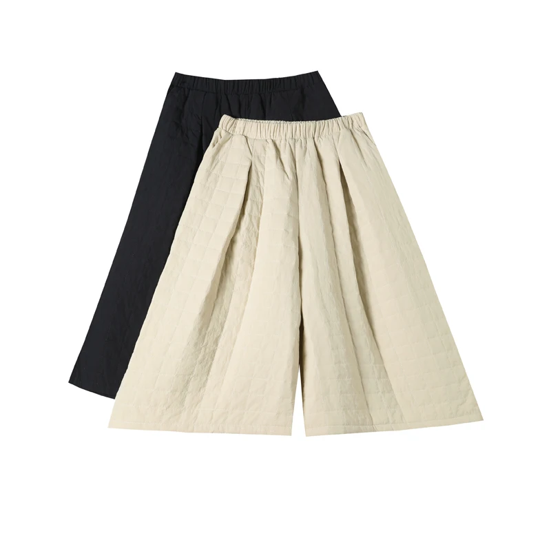 الدافئة Faionable سراويل قطنية الكورية Sle سبعة أقدام السراويل النسائية عادية مبطنة بالقطن السراويل الخريف الشتاء وصول جديد #5