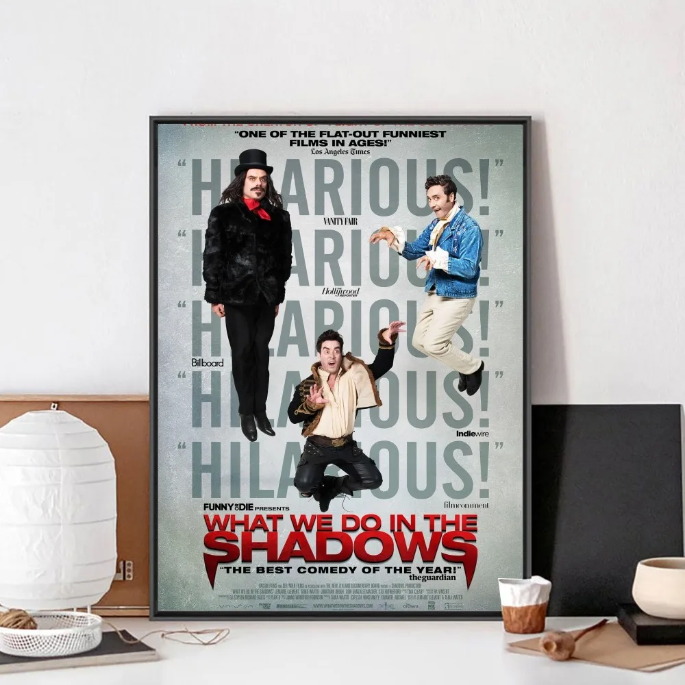 Movie Poster for Wall What We Do in the Shadows Poster No Framed Kraft Club Bar Paper Vintage Wall Painting Bedroom Study