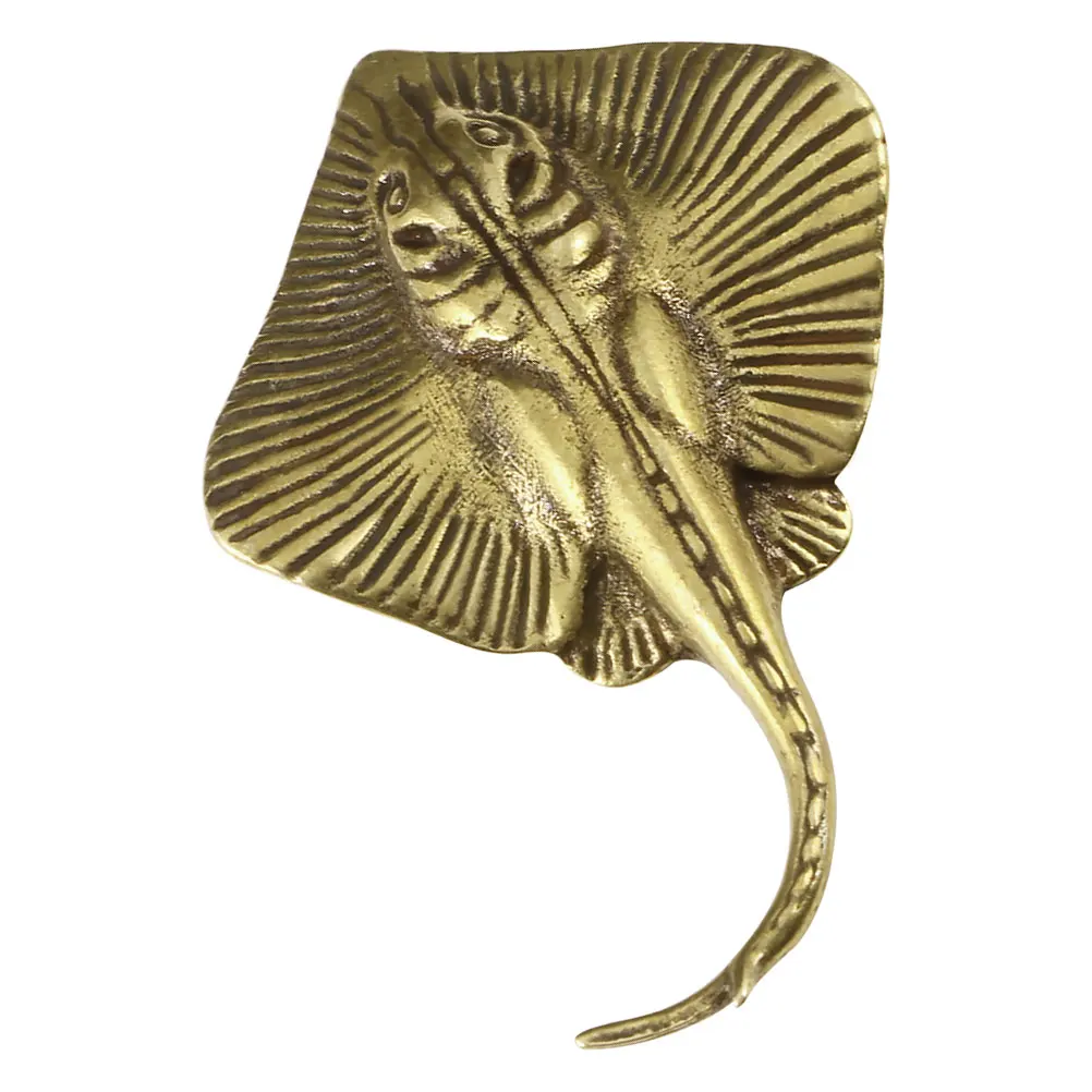 

Brass naments Ocean Fish Figurines Decorative Sculptures Aquarium Tea Pets H crafted Animal Statues Feng Shui