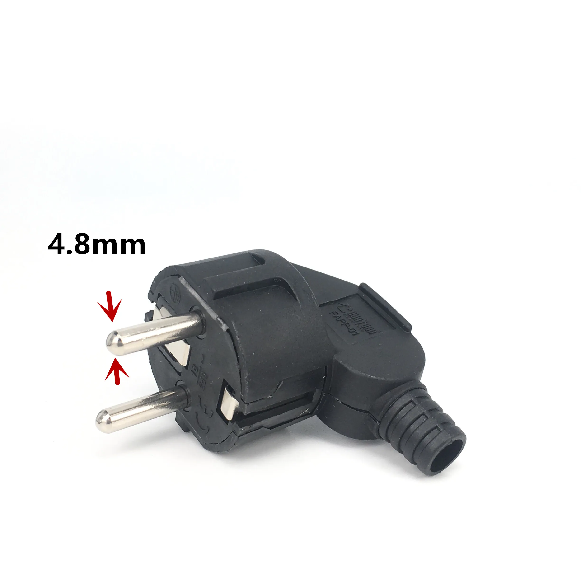EU Plug Adapter Replacement 250V Male France Korea Germany Plug AC Outlets Rewireable Schuko Euro Wall Socket For Power Cable