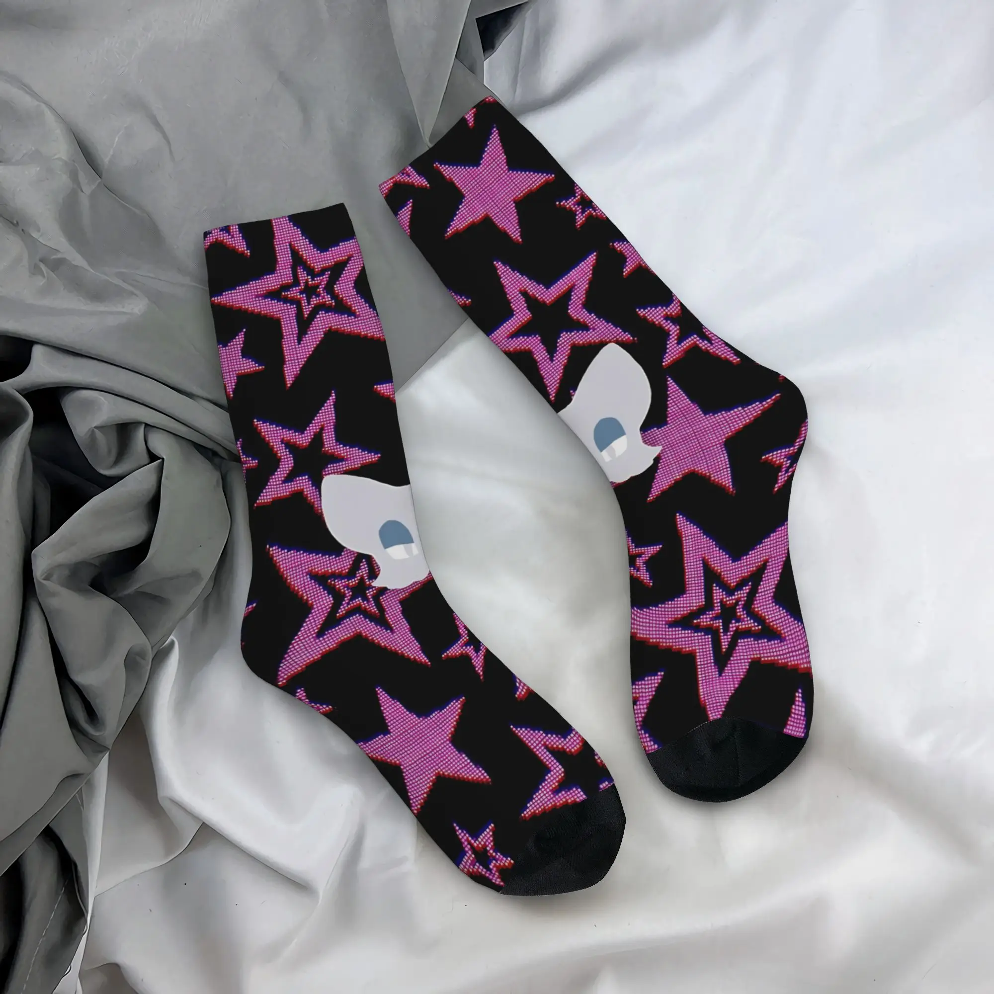 Crazy Design S-Shadow The Hedgehogs Basketball Socks  Crew Socks for Unisex Sweat Absorbing