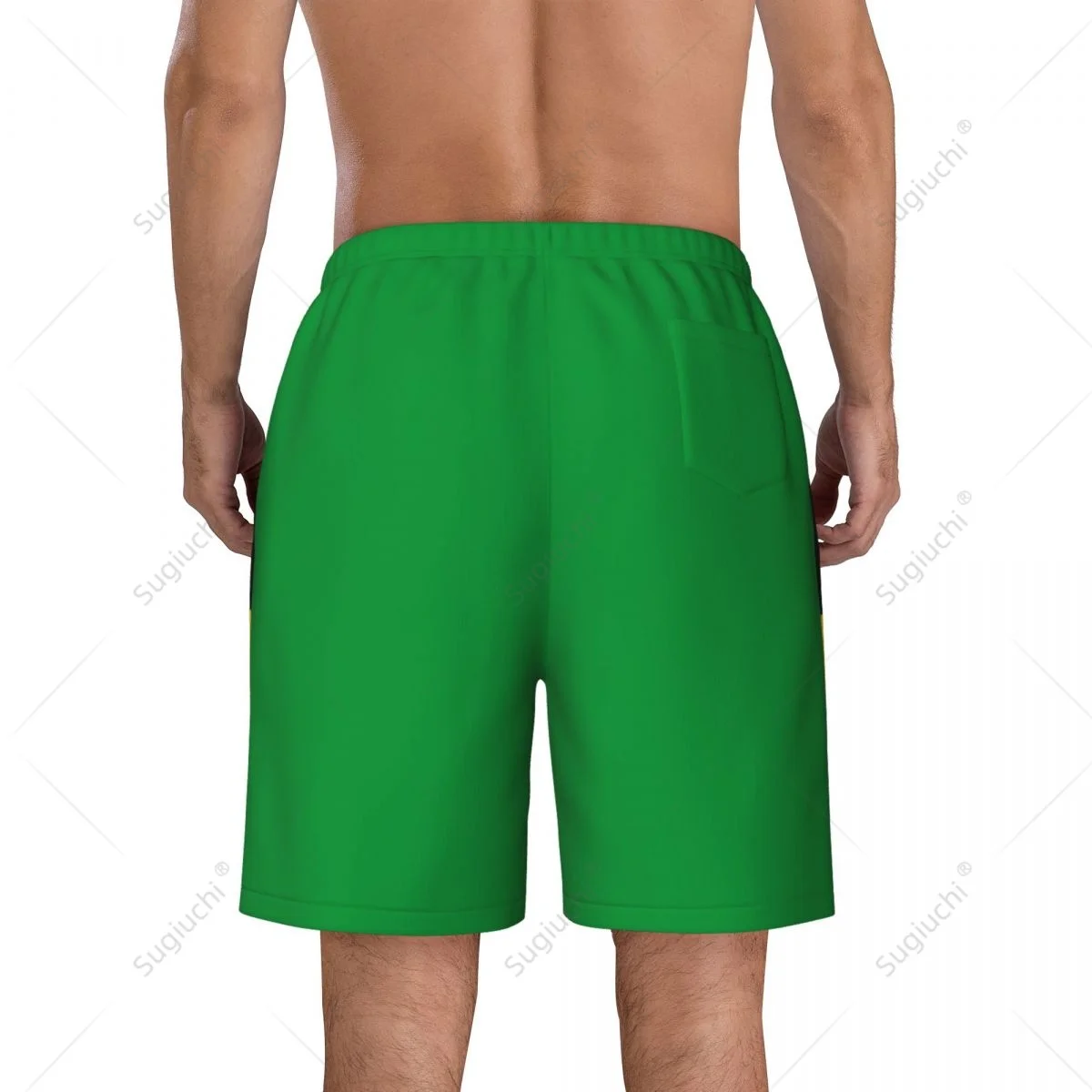 Men's Jamaica Flag Beach Pants Board Shorts Surfing Boys Soccer Cycling Swimwear Running Polyester