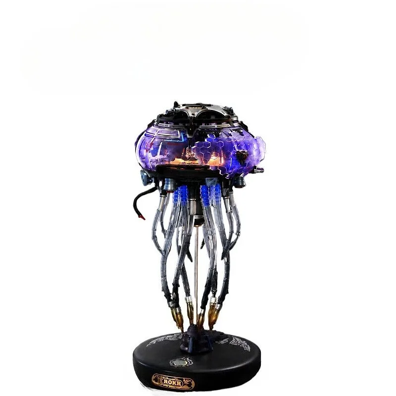 Mechanical Jellyfish Model Building Kit Cyberpunk Mechanical Species DIY Assembly Desk Decor Ornament 3D Assembly Model