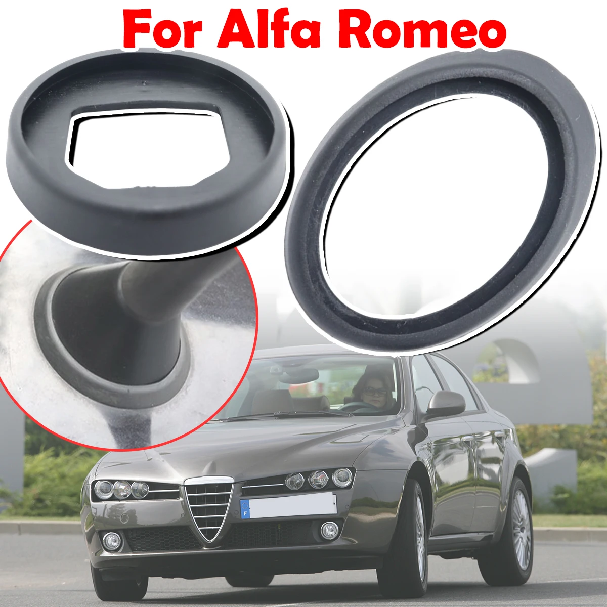 

For Alfa Romeo 147 156 159 Giulietta Mito Roof Mast Whip Aerial Antenna Base Seal Rubber Gasket Replacement part Car Accessories
