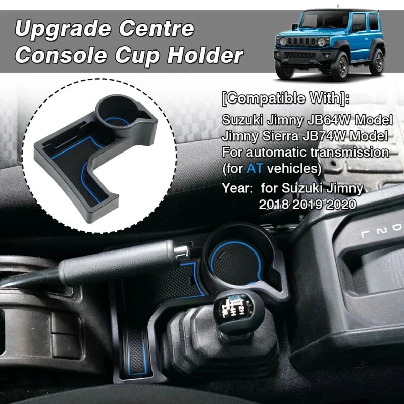 

For Suzuki Jimny JB64 JB74 2019+ Interior Stowing Tidying AT Model For Jimny Car Center Console Cup Holder Storage Box