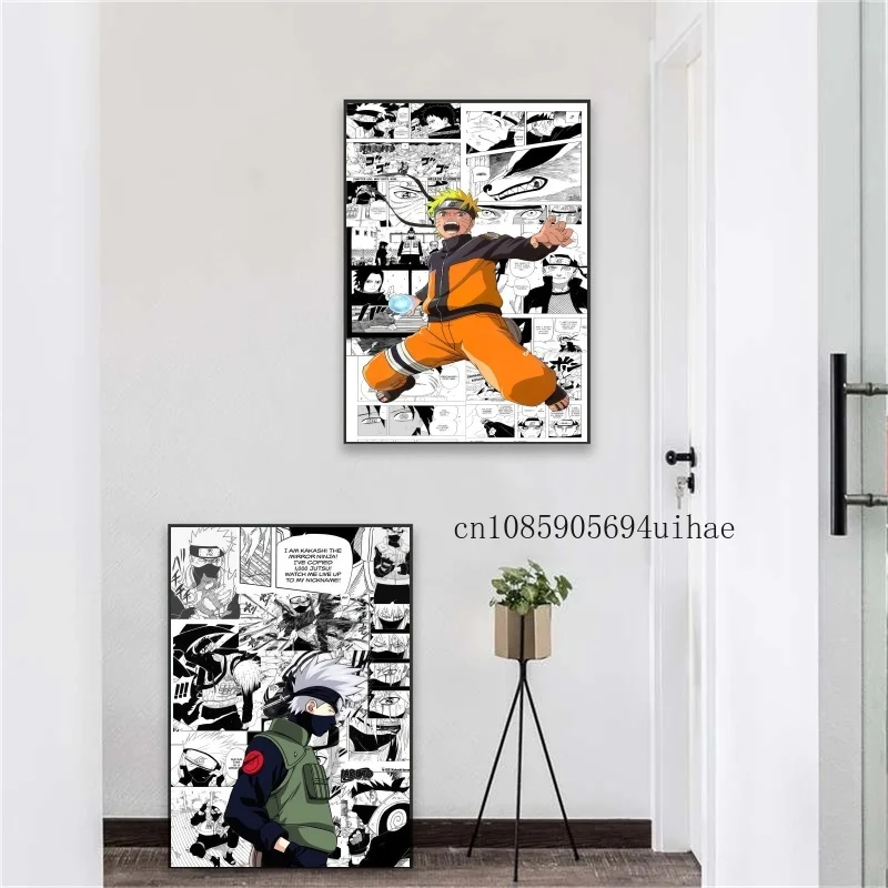 

Naruto Pain Uchiha Obito Art Print Anime Themed Canvas Painting Unique Wall Decor for Anime Fans Premium Quality Poster Gift
