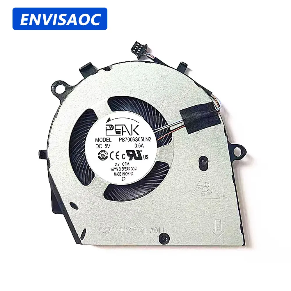 Para dell inspiron 7405 5406 5400 5502 5505 5508 p129g latitude 3410 3510 5501 e3410 e3510 portátil cpu refrigeração dissipador de calor ventilador cooler