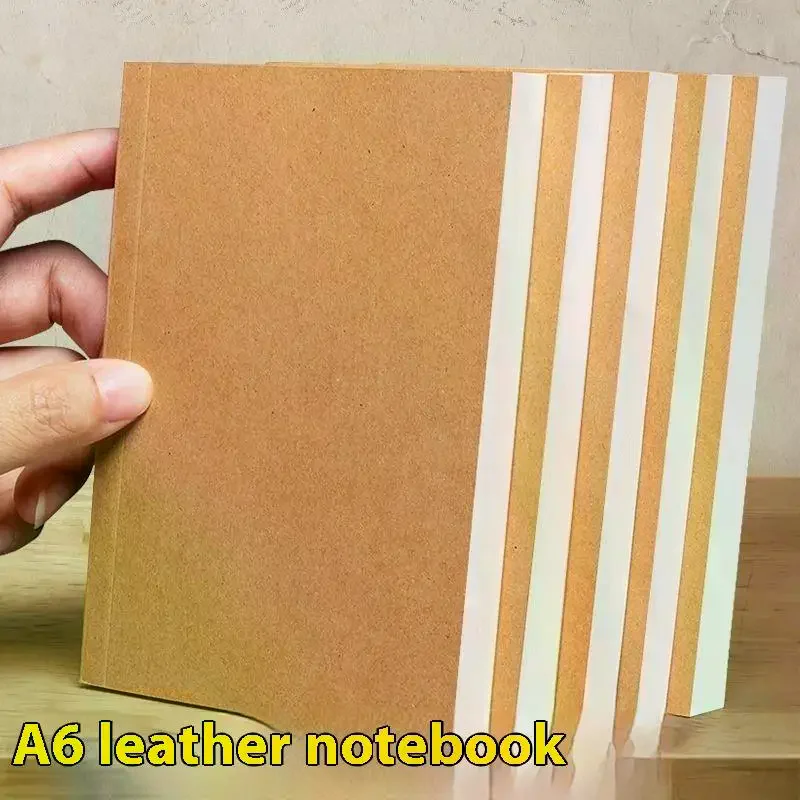 Карманный-блокнот-формата-А6-—-128-листов-256-страниц-—-с-подкладкой-пустыми-сетками-страниц-—-утолщенная-обложка-из-крафт-бумаги-—-компактный-блокнот