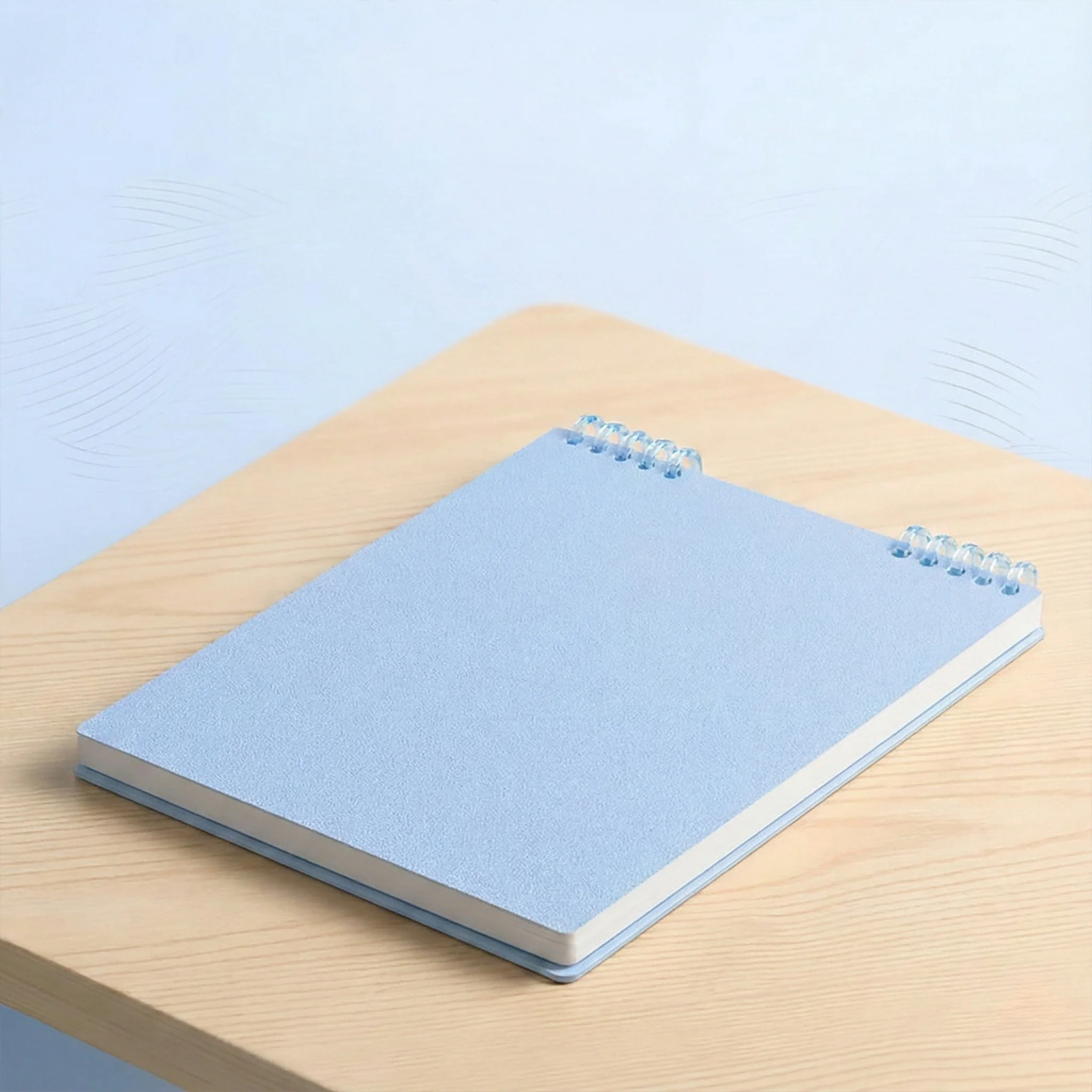 

Набор разноцветных блокнотов А5 на спирали (синий и розовый) - 21×14,2 см, однотонная текстурированная обложка, линованные внутренние страницы, дизайн с раскрытием на 180 градусов