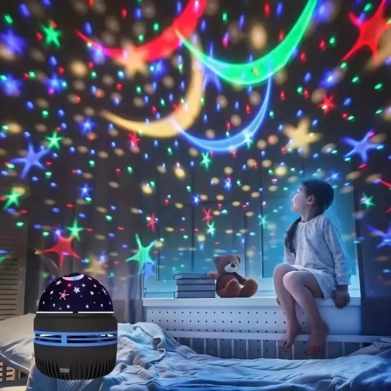 1pc LED Northern Lights USB Powered Color-Changing Light For Bedroom Decor Projection Lamp Aurora Borealis Effect