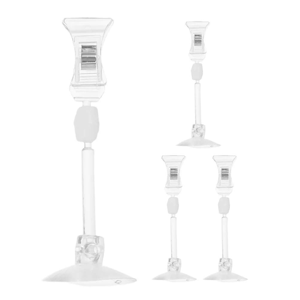 4 PCS Feeding Clamp Fish Tank Clip for Aquarium Supplies ABS Cage Clips Suction Cups