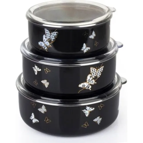 Acar Kitchen pcs set Butterfly Patterned Vacuum Storage Container