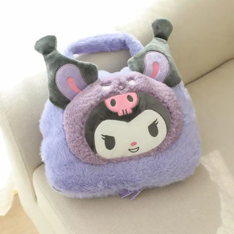 Sanrio Kawaii Anime Cartoon Hand-Held Portable Storage Blanket Sofa Cover Blanket Office Nap Air Conditioning Blanket Kids Toys