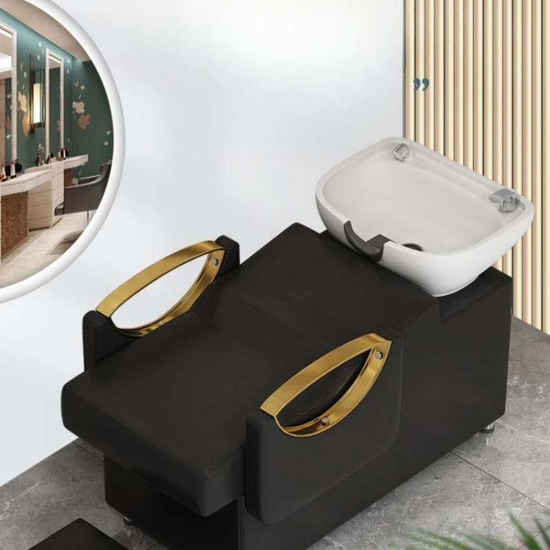 Poltrone per lo styling del letto per shampoo tailandese per parrucchiere Lavabo per spa Poltrona per massaggi Poltrona per massaggi Lavabo per