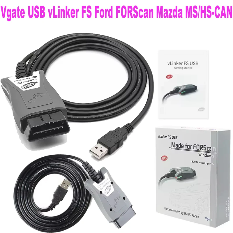 

Vgate vLinker FS OBDII ELM327 12/24 В для FORScan HS/MS-CAN ELM327 OBD2 интерфейс автомобильный диагностический сканер инструменты для FORD Mazda