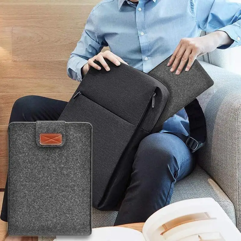 Felt Sleeve Storage Bag Soft Felt Portable Laptop Pouch Protective Felt Sleeve Stylish Laptop Sleeves For Everyday Use