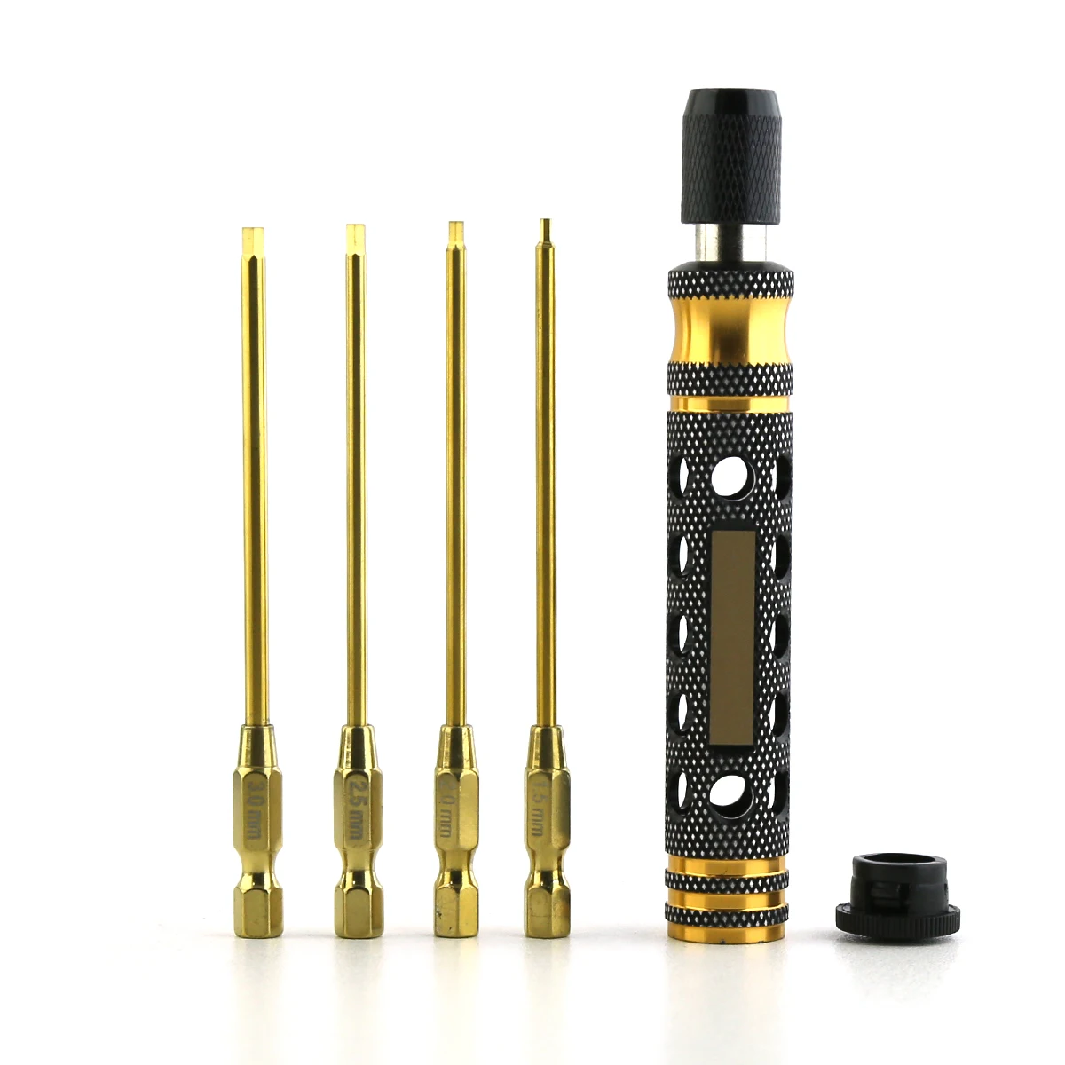 六角ドライバー 1.5 2.0 2.5 3.0mm クイックチェンジ六角レンチ 六角ネジレンチ RCカー クローラー SCX10 ボートモデル用