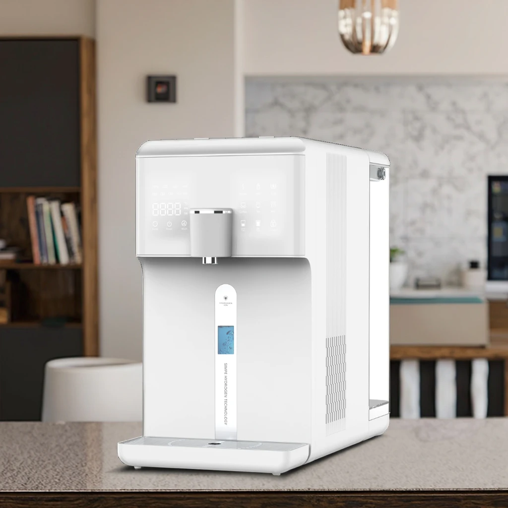 

W23 Electric Tabletop Hydrogen Water Generator Desktop Reverse Osmosis Water Purifier with Hot and Cold Water Dispenser
