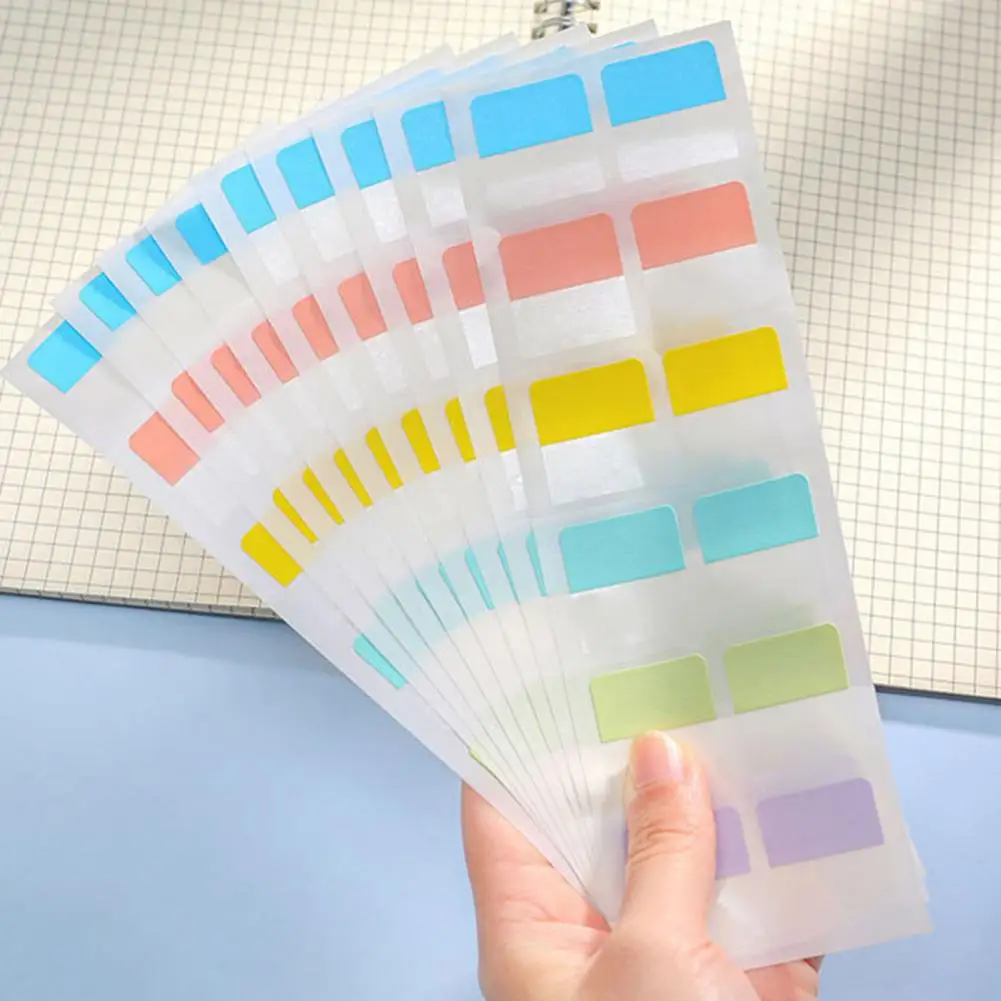 Sticky Note Board Rectangle Moniteur Buffet, Multicolore, Index, Carte, Guides, Portable, Ampa, Sync Ders, Message Board, 10Pcs, Sac