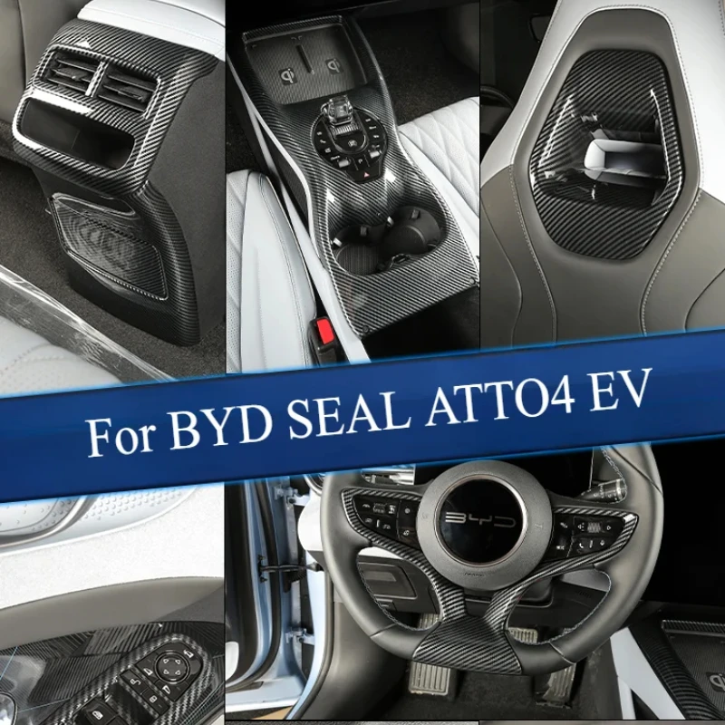 

For BYD SEAL ATTO4 EV Whole Car Carbon Fiber Interior Protection Patch Kit Car Interior Modification Central Control Panel Patch