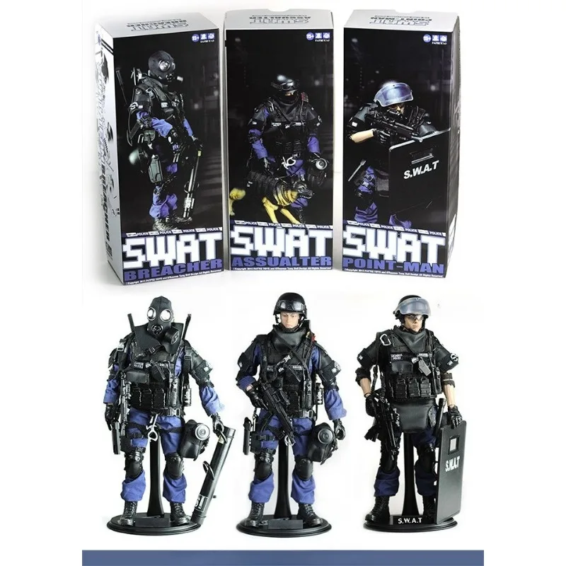 1/6 スケール SWATS シミュレーションチーム警察軍事 Assualter ブリーチャーポイントマン兵士モデル 12 インチ玩具フィギュア関節玩具