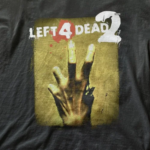 Camiseta clásica de Left 4 Dead 2, estética Y2k, playera de juego de los años 2000, L4D2