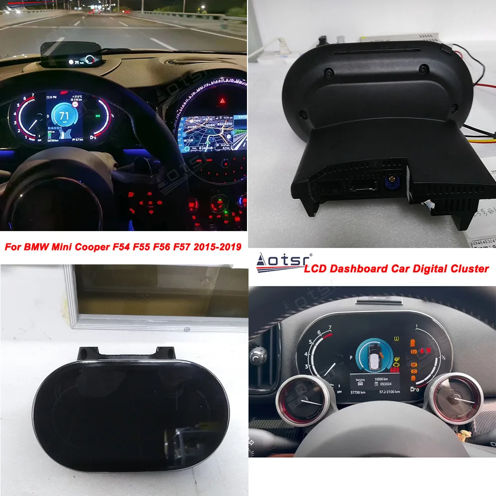 Car Digital Cluster For BMW Mini Cooper F54 F55 F56 F57 2015-2019 Android LCD Dashboard Instrument Panel Multifunctional Player