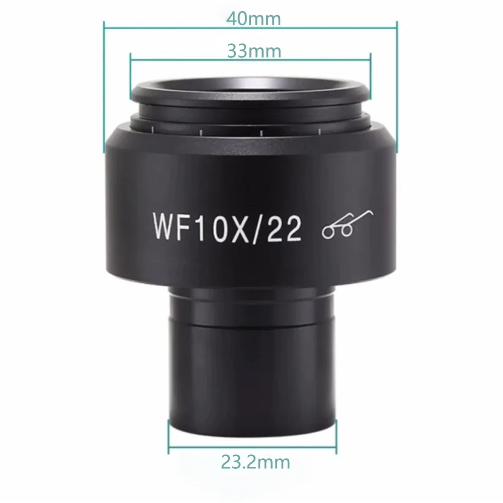 1 szt. 2 szt. WF10X/22 WF10X okular szerokokątny dioptrii regulowany wysoki punkt oka rozmiar interfejsu 23.2mm okular Olympus Nikon