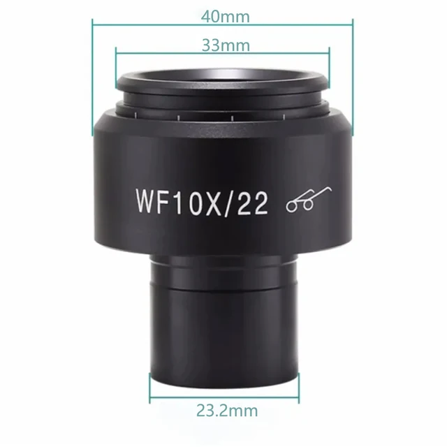 1 szt. 2 szt. WF10X/22 WF10X okular szerokokątny dioptrii regulowany wysoki punkt oka rozmiar interfejsu 23.2mm okular Olympus Nikon
