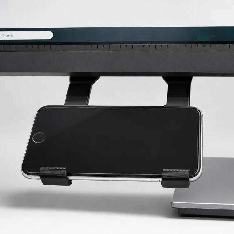 

3PCS The phone holder below the monitor is convenient and simple for a desktop