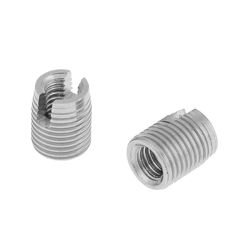 Kit de inserción de rosca autorroscante de acero inoxidable, 70 piezas, M2, M2.5, M3, M4, M5, M8, tornillo ranurado autorroscante