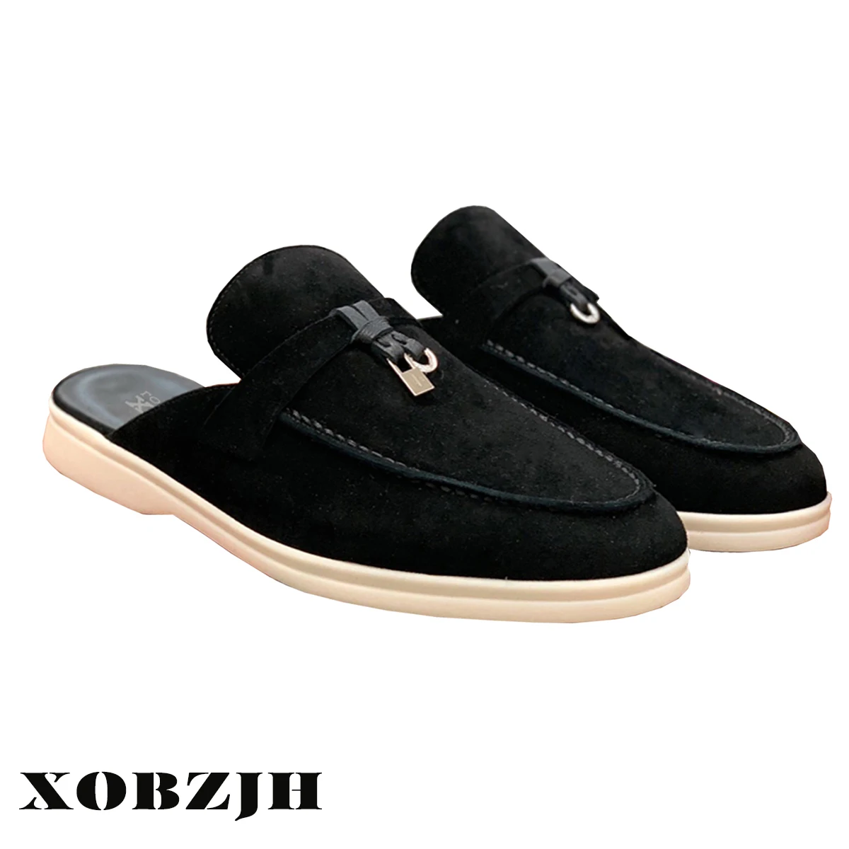 2023 Spring Autumn Flat Bottom Lock Tassel Fashion Suede Women Loafers Single Casual Men Flat Shoe Top Quality Women\'s Moccasins