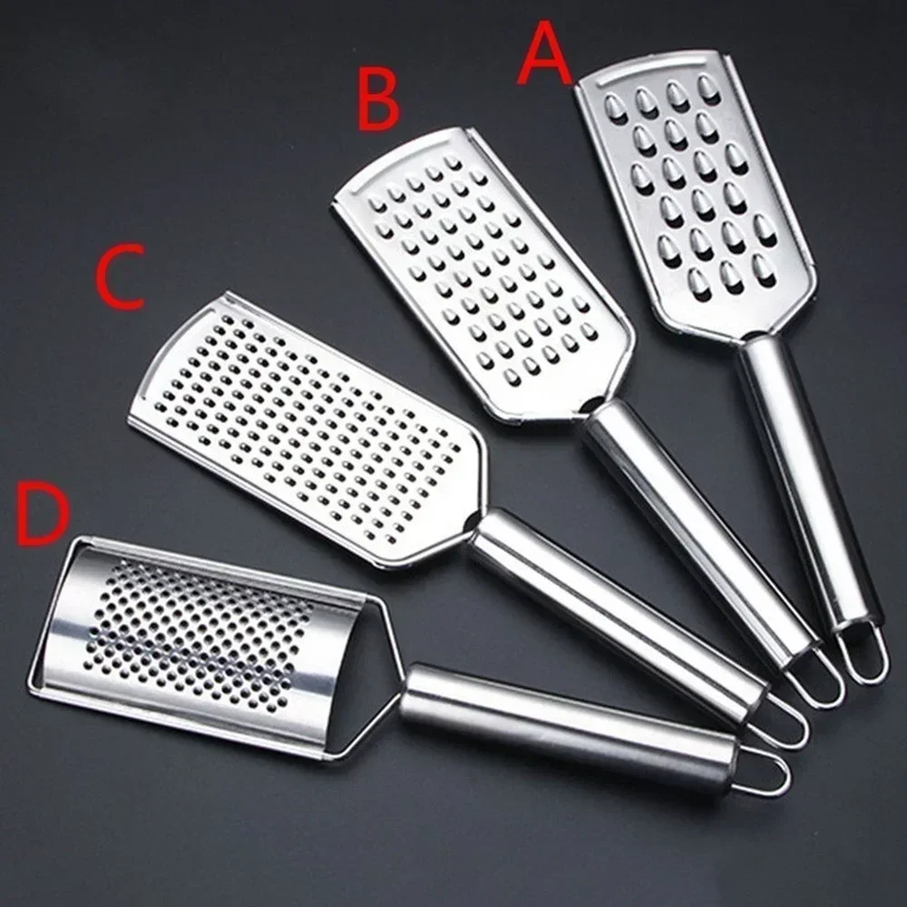 1Pcs Stainless Steel Handheld Cheese Grater Multi-PurposeKitchen Food Graters For Chocolate Butter Fruit Vegetable Kitchen Items