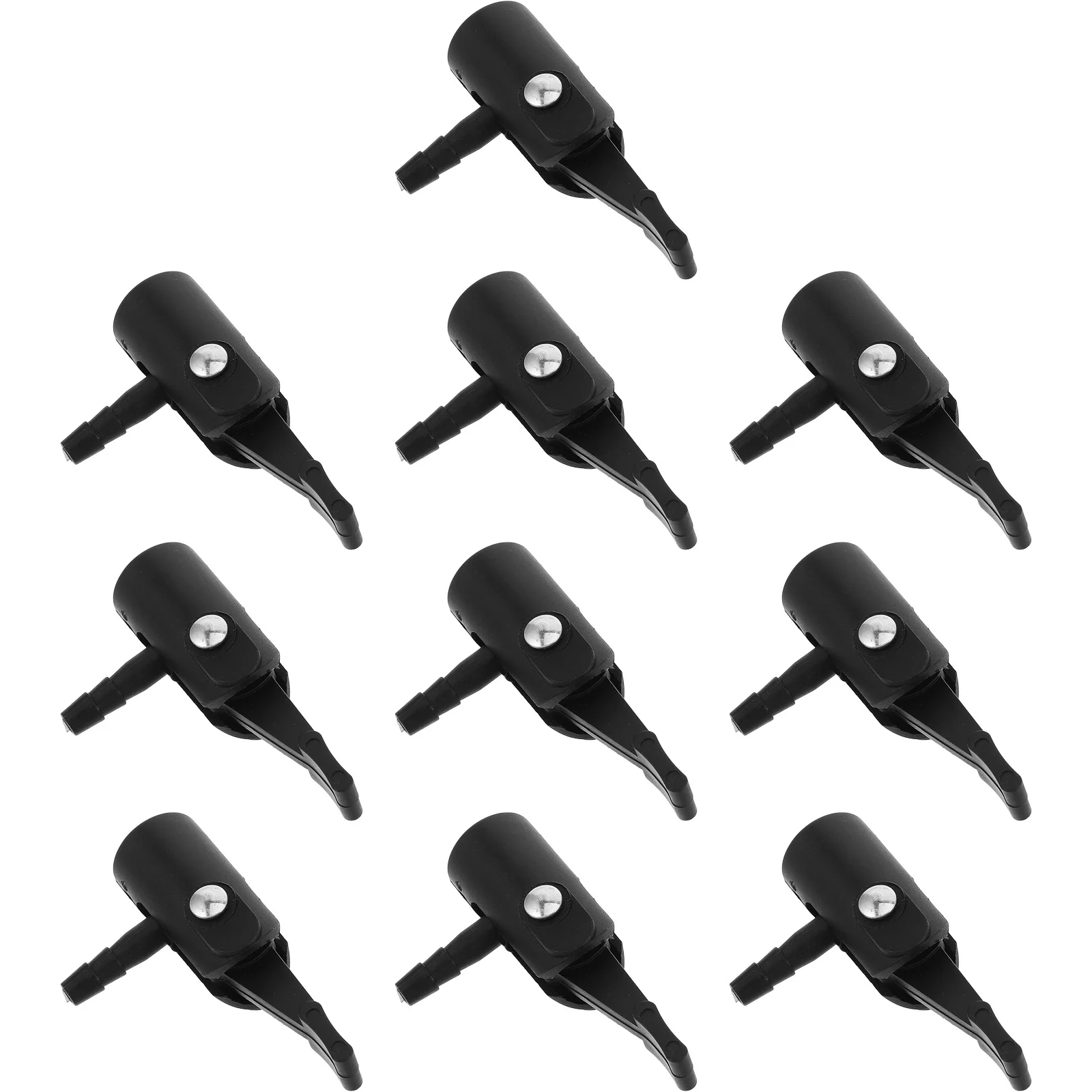 

10Pcs Tire Air Chuck Adapter Plastic Clip on Valve Locking Nozzle for Car Bicycle Inflator Air Compressor Attachments