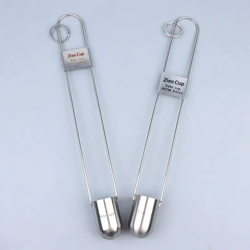 Premium Stainless Steel Zahn Cup Multiple Specification Viscosity Tester for Industrial Lab Liquid Measurement