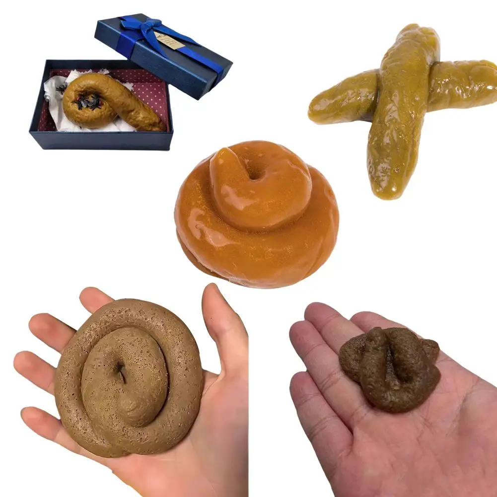 Fausse excrémentation pour farces, accessoires de farces, fausse crotte de chien, jouets anti-stress, modèles de farces, jouet amusant à presser, cadeau pour le poisson d'avril