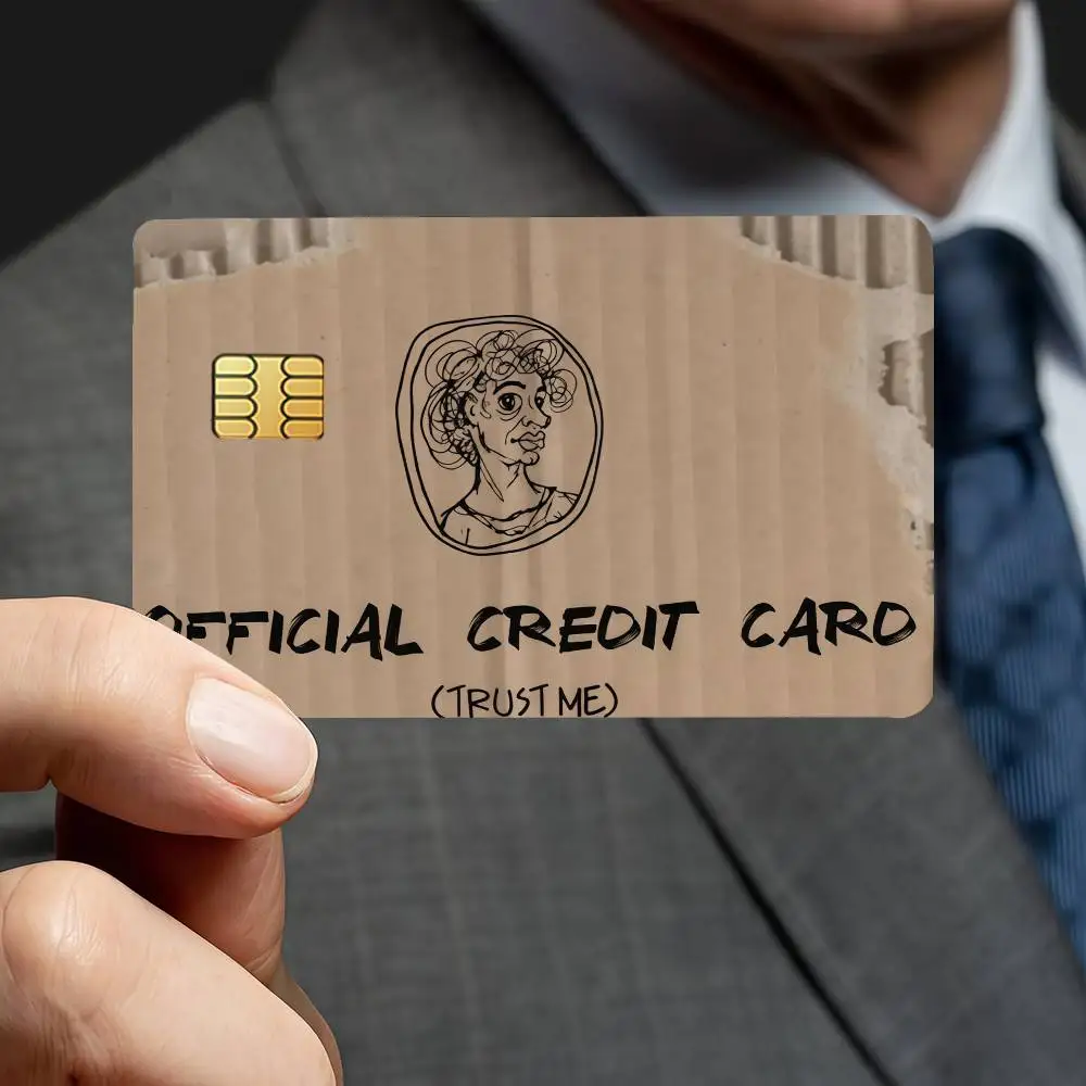 Lustige Aufkleber mit dem Aufdruck „Kein Geld“, aus Karton, für Kreditkarten, als dekorative Kartensticker, geeignet für Bankkarten, als Grußkarten für die U-Bahn, kratzfest, Geschenk, 4 Stück. – Detail 8