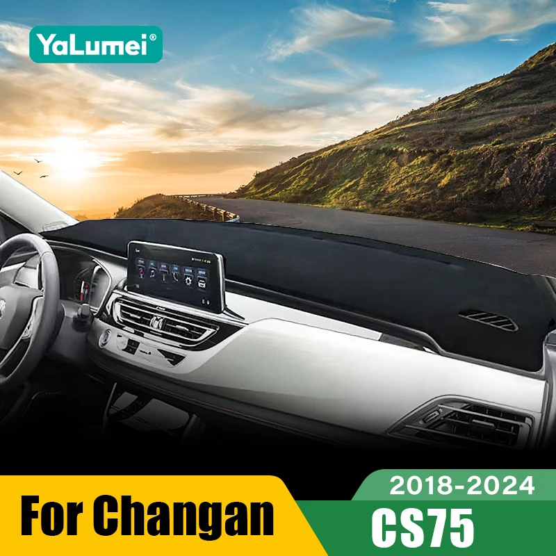 

Для Changan CS75 2018-2024: Нескользящий солнцезащитный чехол на приборную панель автомобиля, аксессуары